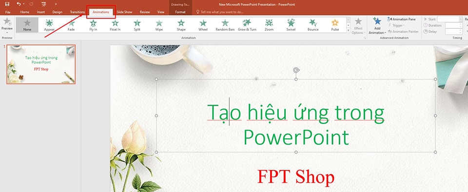 Tạo hiệu ứng trong PowerPoint - Ảnh 03