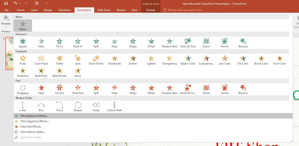 Tạo hiệu ứng trong PowerPoint - Ảnh 05