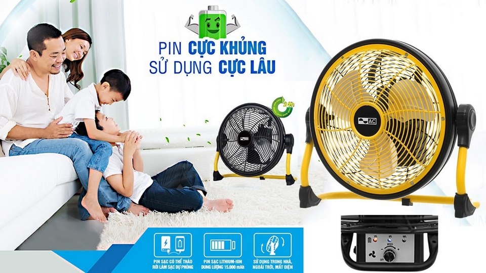 Quạt sạc AC ARF01D113 - hình 2