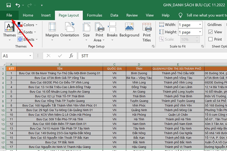 Cách in Excel vừa trang giấy A4 (Hình 9)
