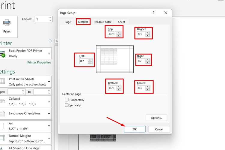Cách in Excel vừa trang giấy A4 (Hình 16)