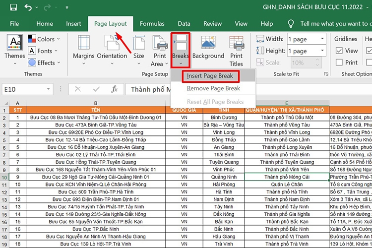 Cách in Excel vừa trang giấy A4 (Hình 7)