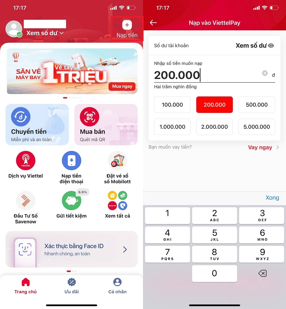 Cách đăng ký tài khoản và liên kết Viettel Money 6