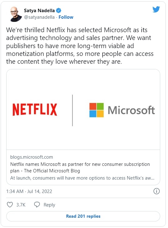 Netflix hợp tác với Microsoft