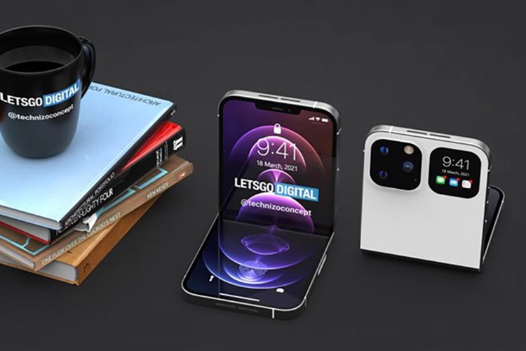 Hình ảnh concept iPhone 14 màn hình gập