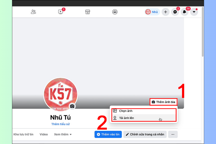 Cách đổi ảnh bìa Facebook không ai biết