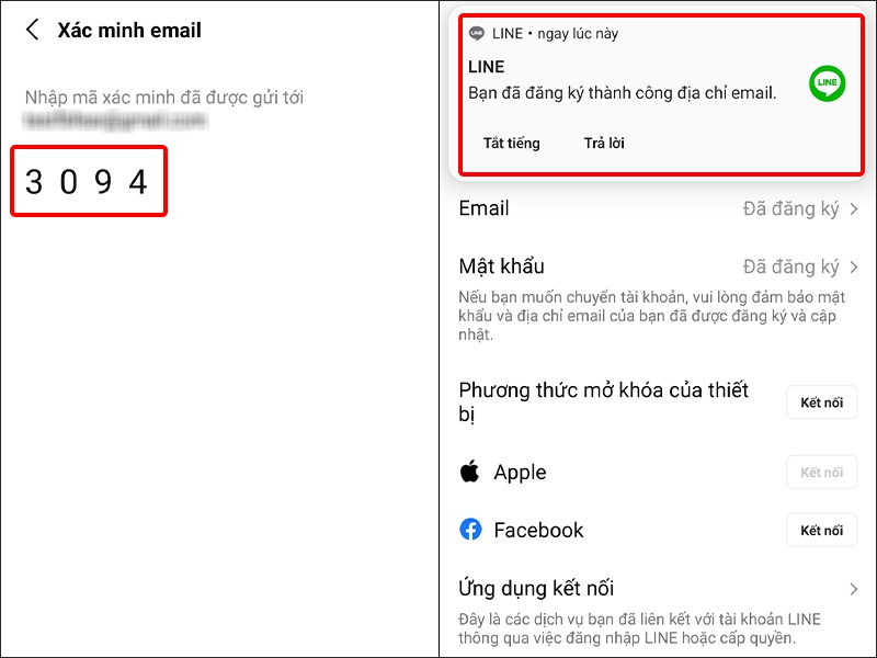 Nhập Mã xác minh của bạn để hoàn tất cài đặt