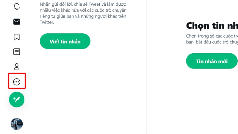 Nhấn vào biểu tượng Ba chấm