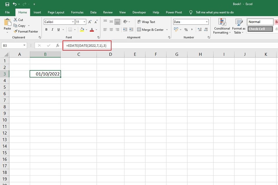Lưu ý khi sử dụng hàm EDATE