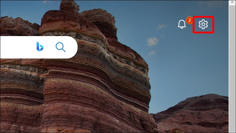 Nhấn vào biểu tượng Cài đặt