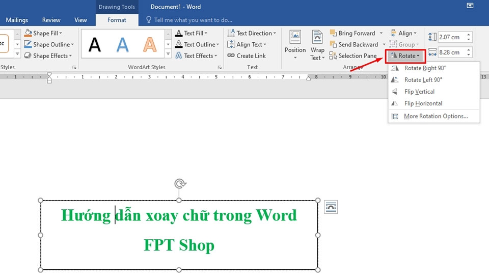 Cách xoay chữ trong Word - Ảnh 06