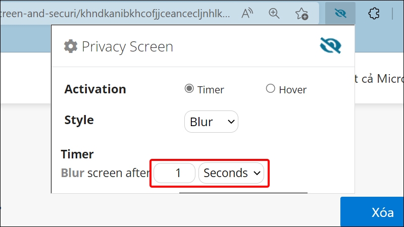 Cách làm mờ trang web trên Microsoft Edge