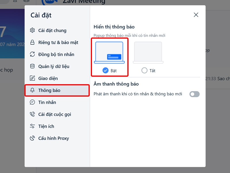 Cách xem trước tin nhắn Zalo trên máy tính