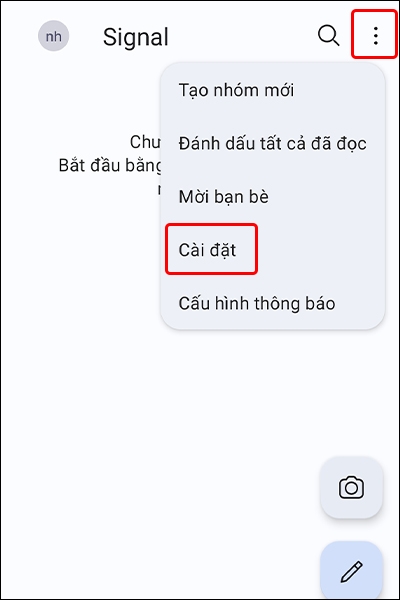 Kích hoạt tính năng khóa màn hình ứng dụng Signal