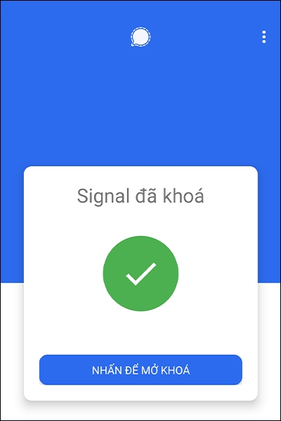 Kích hoạt tính năng khóa màn hình ứng dụng Signal