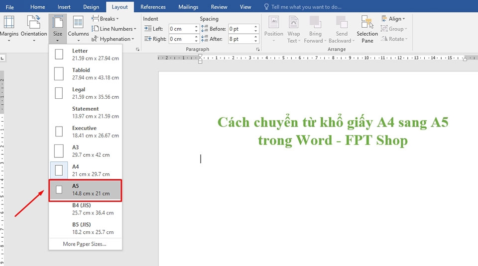 Chuyển khổ giấy từ A4 sang A5 - Ảnh 05 Chuyển khổ giấy từ A4 sang A5 - Ảnh 05