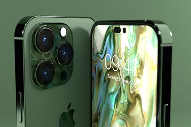Concept iPhone 14 Pro Max màu xanh