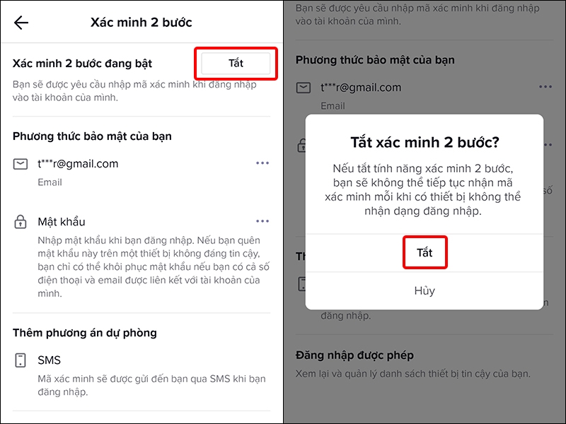 Cách bật xác minh 2 bước trên TikTok