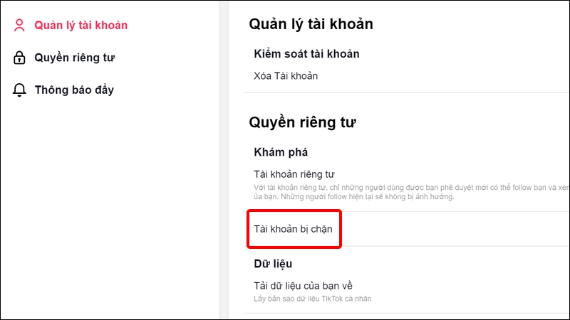 Hướng dẫn bỏ chặn chặn người dùng TikTok