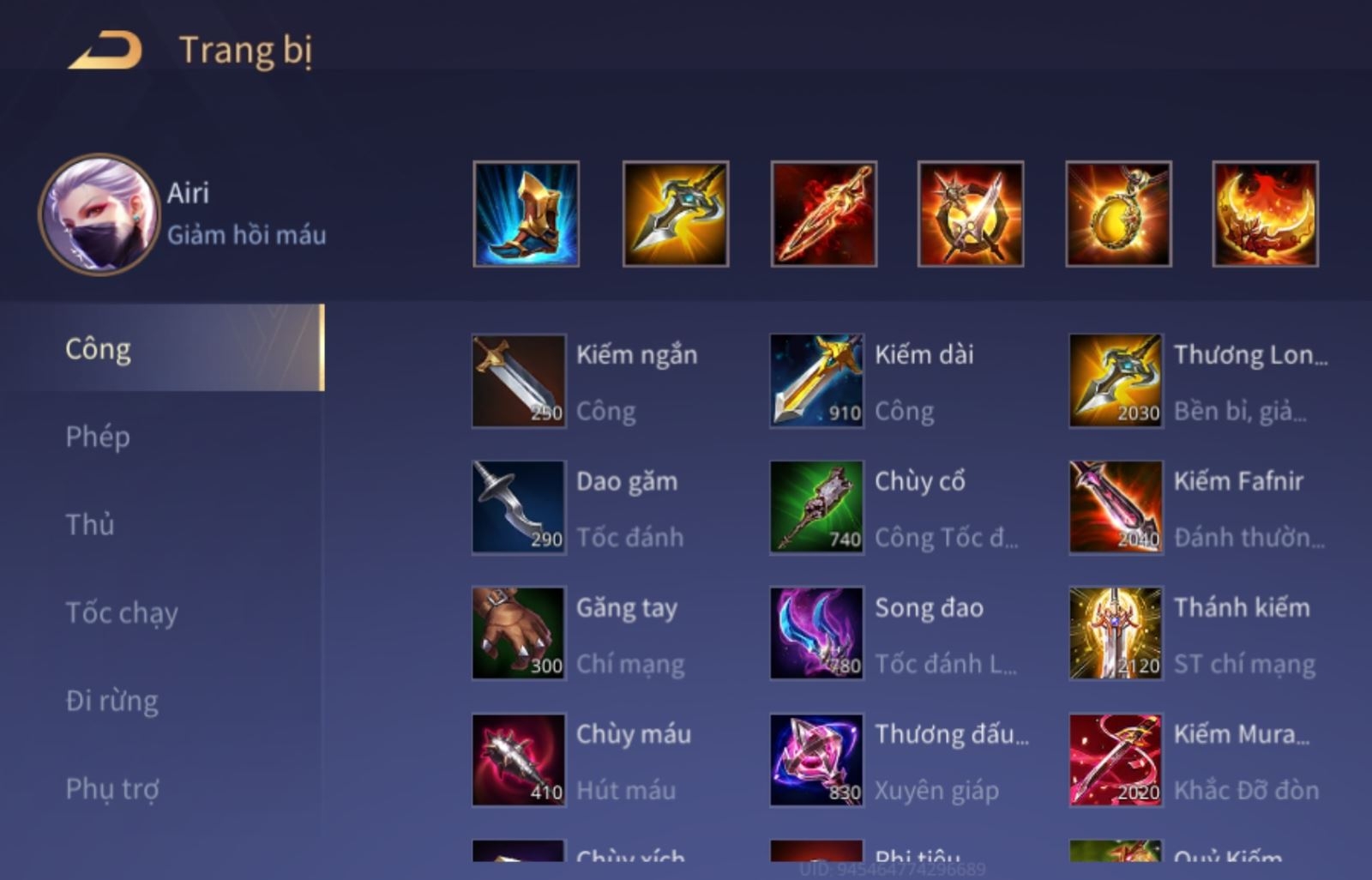 Cách chơi Airi trở thành trùm solo đường top