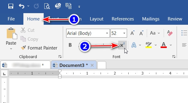 Hướng dẫn cách viết số mũ trong Word đơn giản (2)
