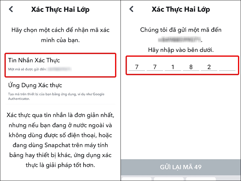 Cách bật xác thực hai lớp trên Snapchat