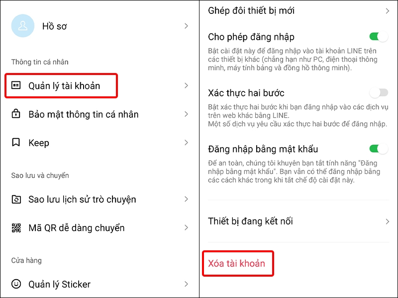 Cách xóa tài khoản LINE vĩnh viễn