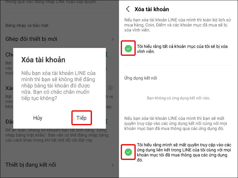 Cách xóa tài khoản LINE vĩnh viễn