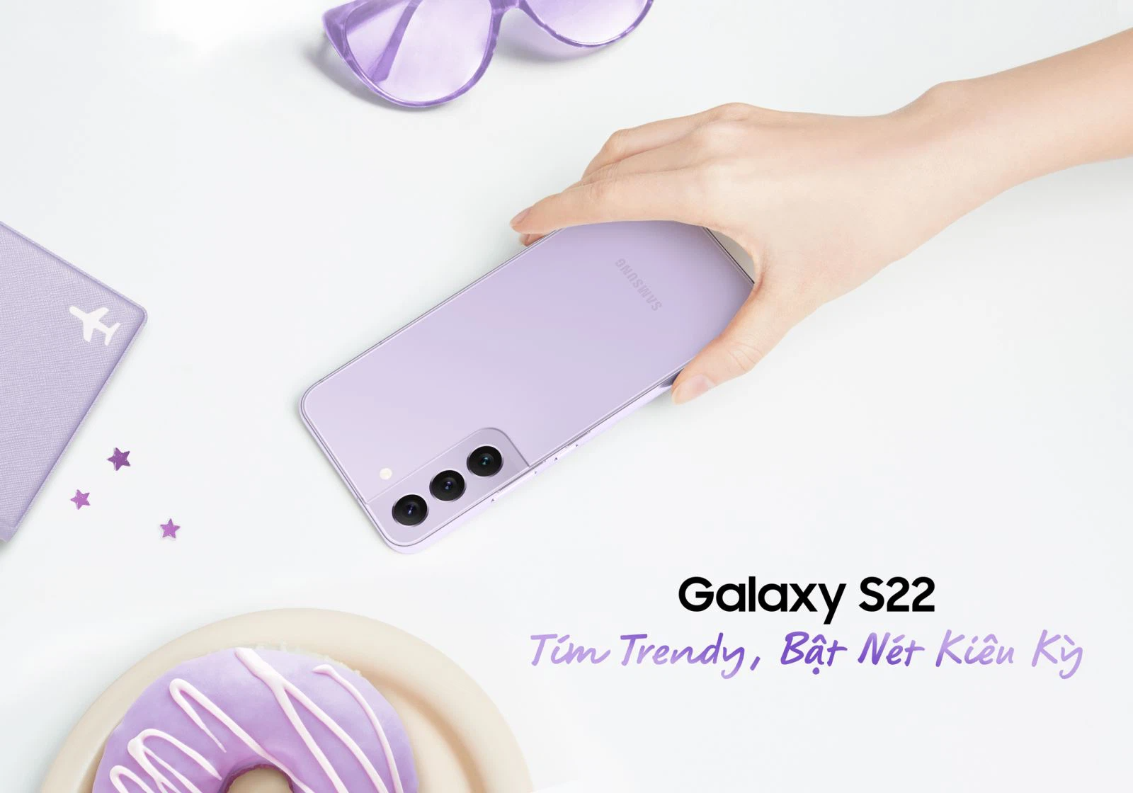 Samsung ra mắt Galaxy S22 phiên bản Tím trendy và sang chảnh