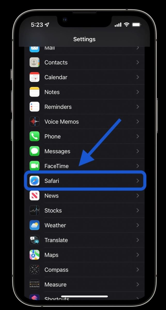Xóa bộ nhớ đệm của trình duyệt web Safari