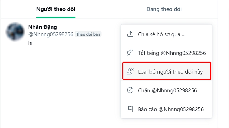 Hướng dẫn xóa người theo dõi trên Twitter