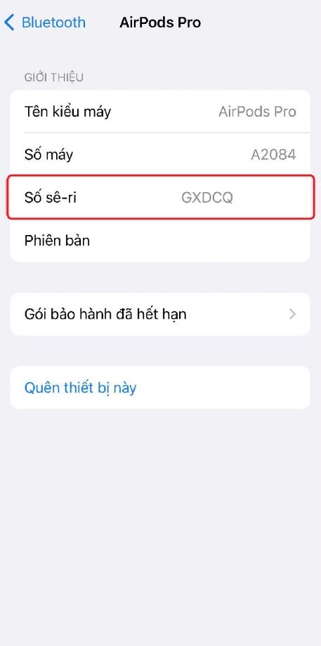 3 cách check IMEI AirPods chính xác để kiểm tra bảo hành tai nghe Apple 5