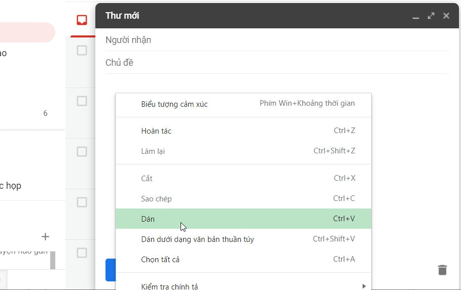 Hướng dẫn chèn bảng dữ liệu vào thư Gmail (3)