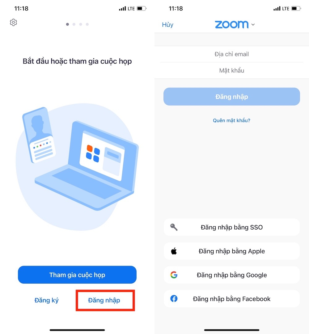 Cách đăng nhập vào Zoom 1
