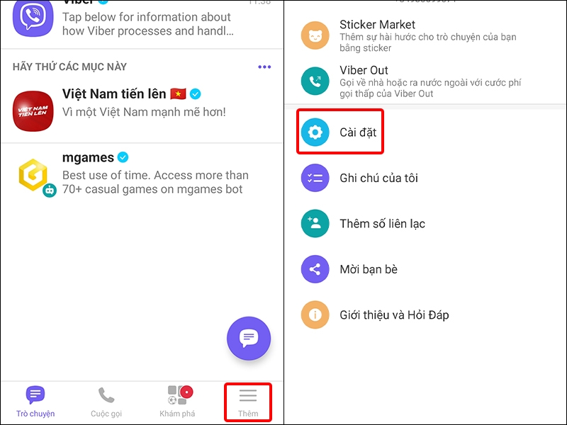 Hướng dẫn xuất toàn bộ dữ liệu cá nhân trên Viber