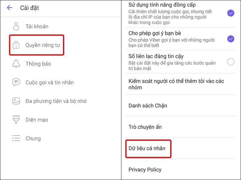 Hướng dẫn xuất toàn bộ dữ liệu cá nhân trên Viber