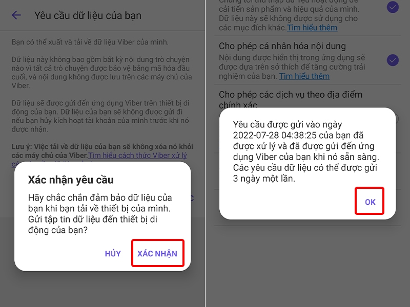 Hướng dẫn xuất toàn bộ dữ liệu cá nhân trên Viber