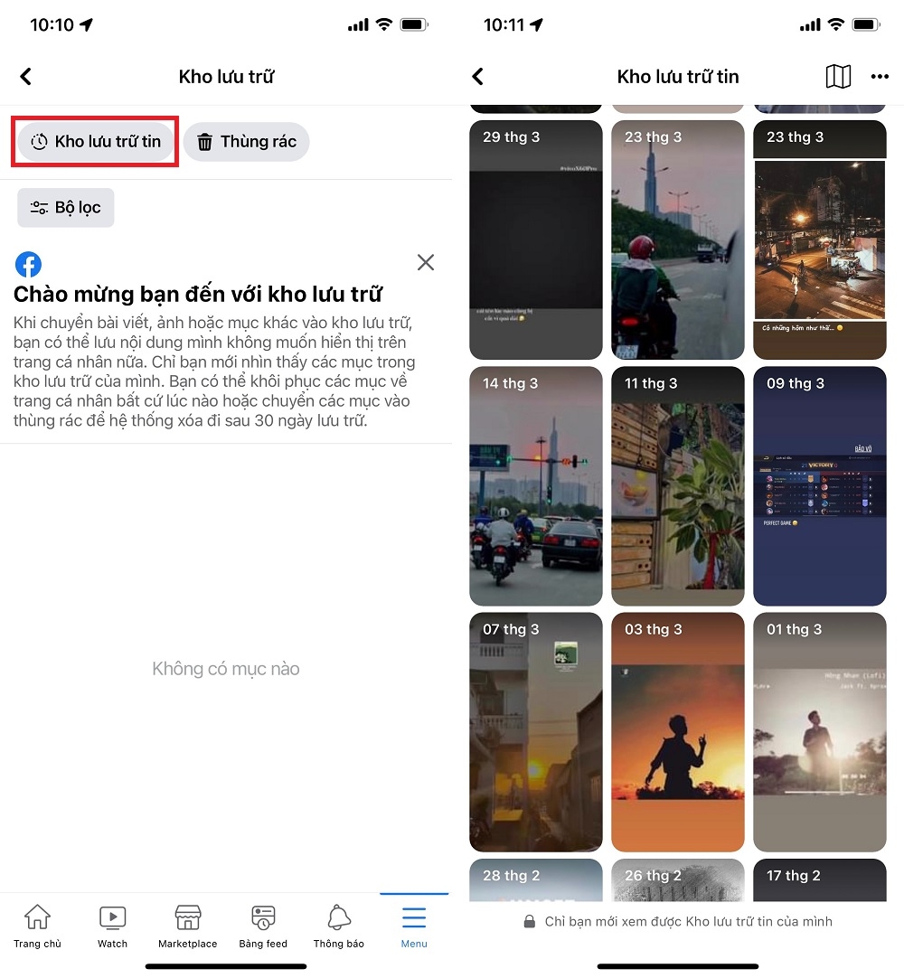 Cách xem lại story trên Facebook đã đăng từ trước 2