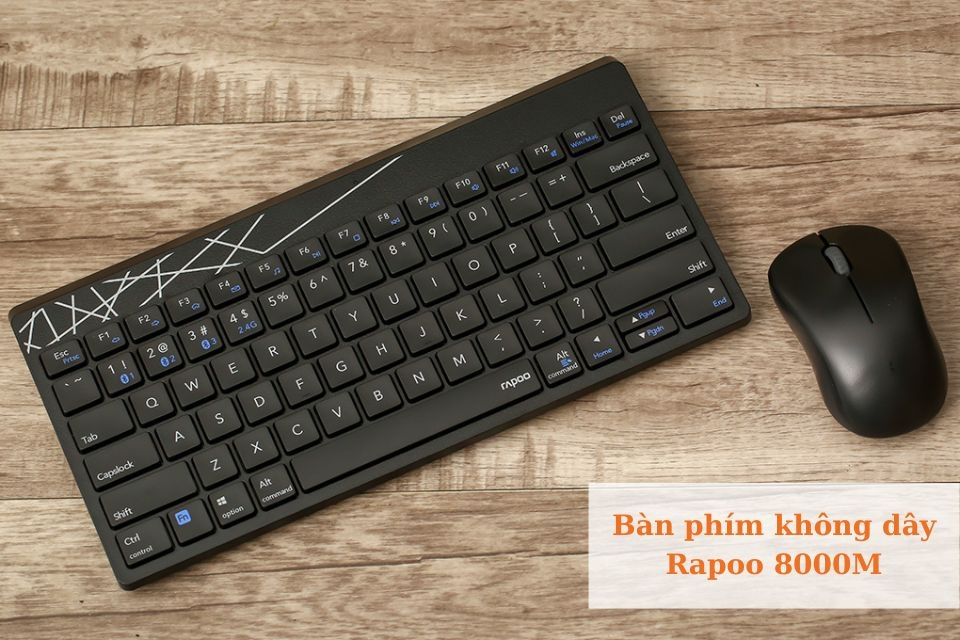 Bàn phím không dây tốt nhất 2022 - Rapoo 8000M