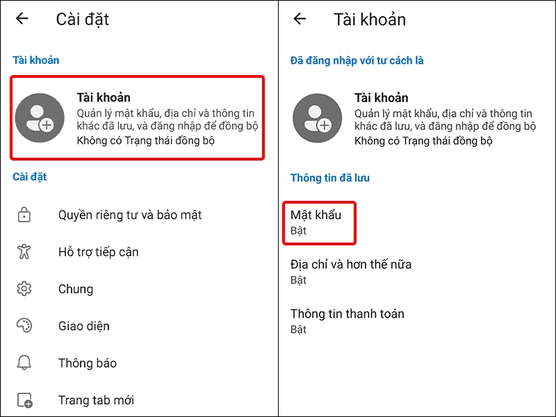 Cách nhập mật khẩu Microsoft Edge từ trình duyệt Chrome trên điện thoại