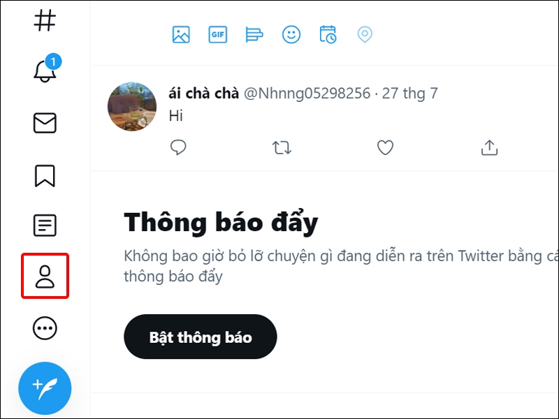 Cách thay đổi ảnh đại diện Twitter trên máy tính