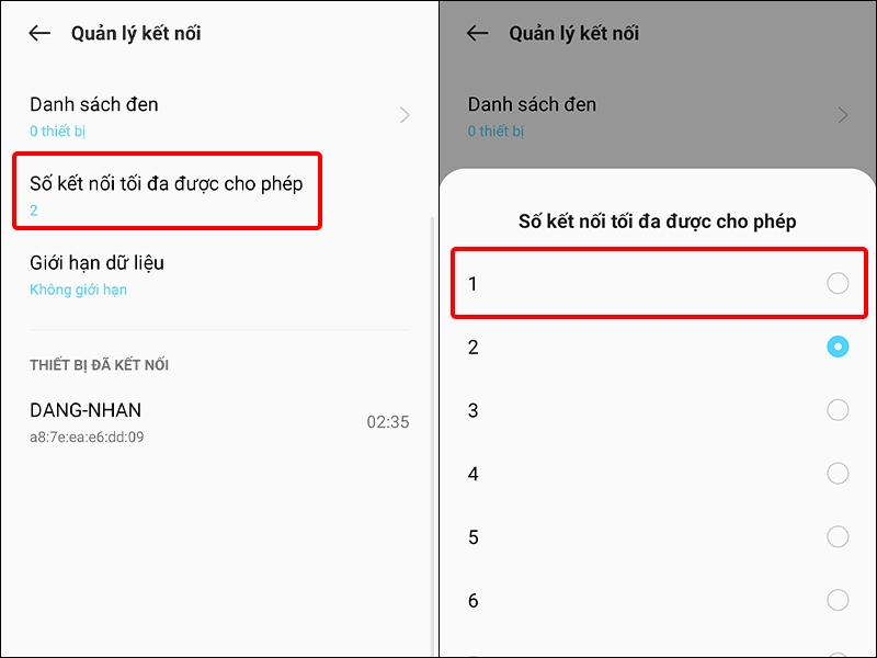 Cách giới hạn người sử dụng WiFi trên điện thoại Android