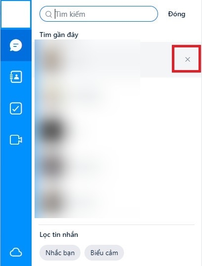 Cách xóa lịch sử tìm kiếm trên Zalo 5