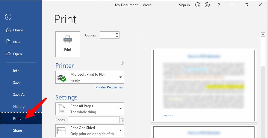 Mẹo hay để in tài liệu Word với màu nền hoặc hình ảnh (1)