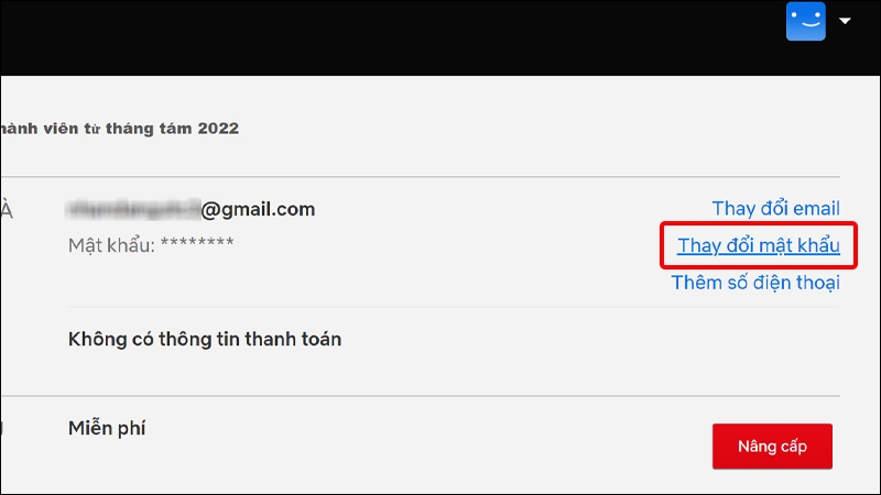 Hướng dẫn thay đổi mật khẩu tài khoản Netflix trên máy tính