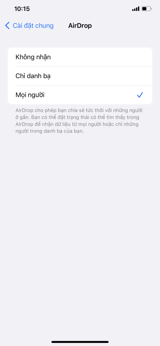 Cách đổi tên AirDrop