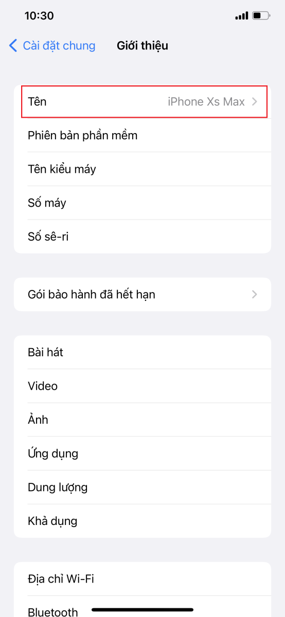 Cách đổi tên AirDrop