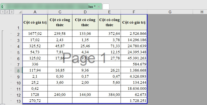 Bí quyết xóa nội dung trong Excel mà không xóa công thức (1)