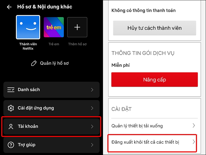 Cách đăng xuất tài khoản Netflix trên tất cả các thiết bị