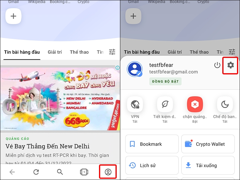 Cách sử dụng VPN trên trình duyệt Opera